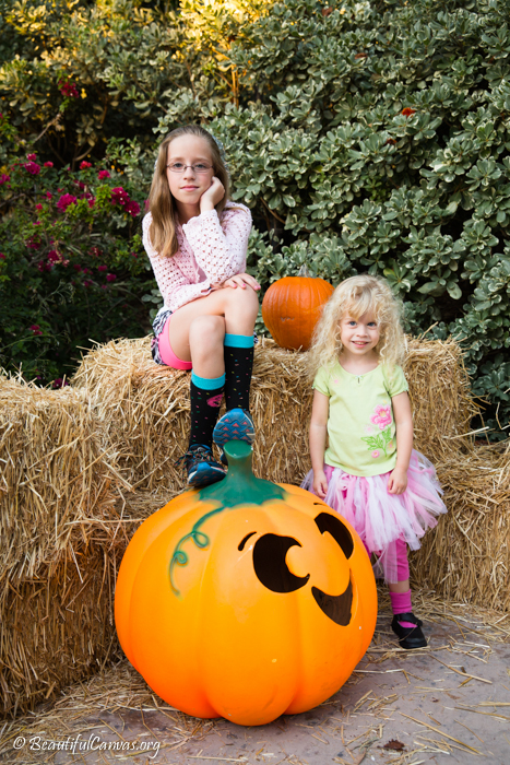 Legoland, the girls and pumpkins